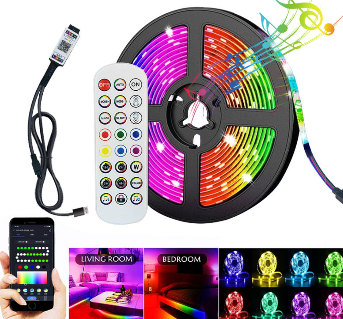 ✨ USB 5V Flexible LED Light Strip – Versatile Ambient Lighting for Home, Desk & Décor