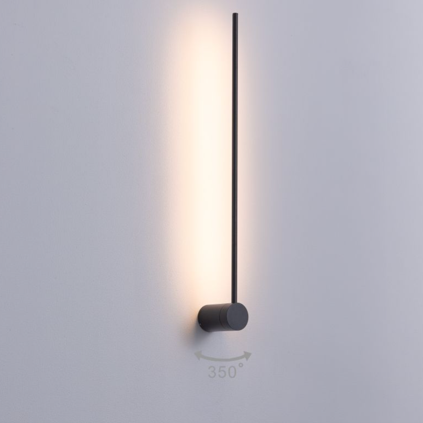 Modern Black Aluminum LED Wall Light – Sleek 9W Contemporary Indoor & Outdoor Lighting