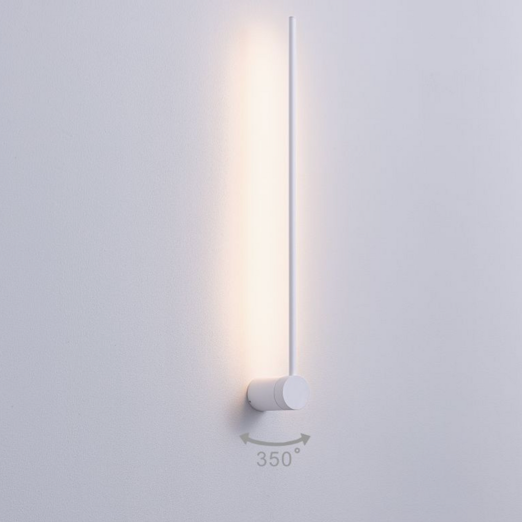 Modern Black Aluminum LED Wall Light – Sleek 9W Contemporary Indoor & Outdoor Lighting