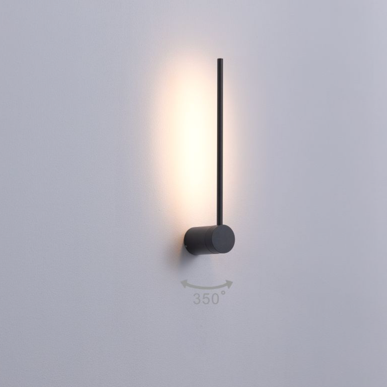 Modern Black Aluminum LED Wall Light – Sleek 9W Contemporary Indoor & Outdoor Lighting