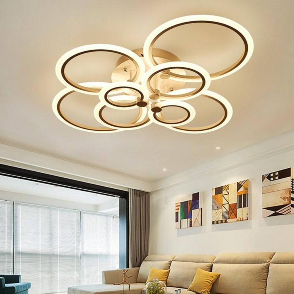 Luxury Dimmable LED Ceiling Light – Elegant Modern Chandelier-Style Lighting with 3000K Warm Glow