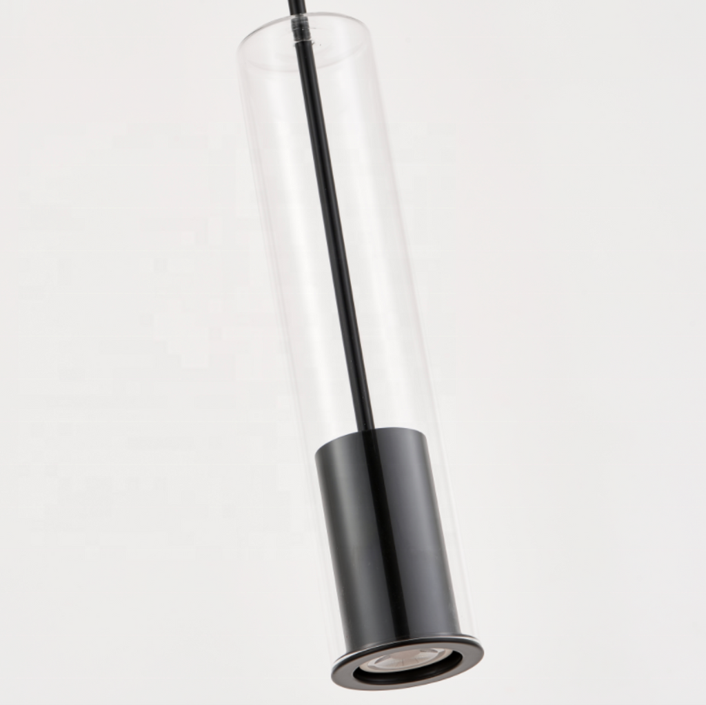 ✨ Modern Cylinder Glass Pendant Light – Elegant Contemporary Ceiling Fixture