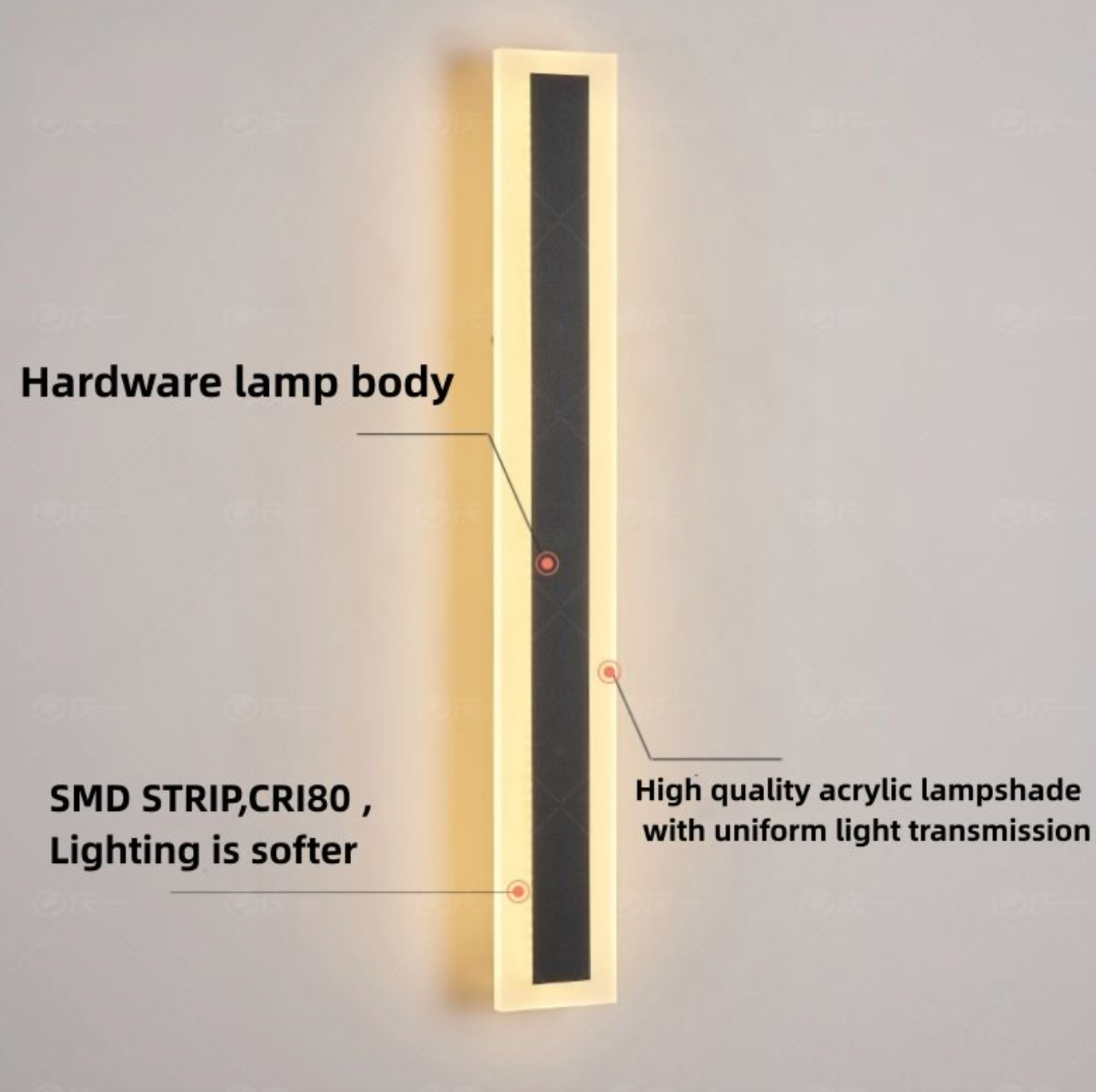 ✨ Waterproof Strip Wall Light – Luxury Modern Lighting Fixture for Elegant Interiors