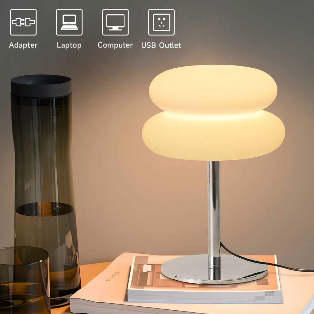 Modern Orange Table Lamp – Stylish Contemporary Accent Light for Elegant Home Décor