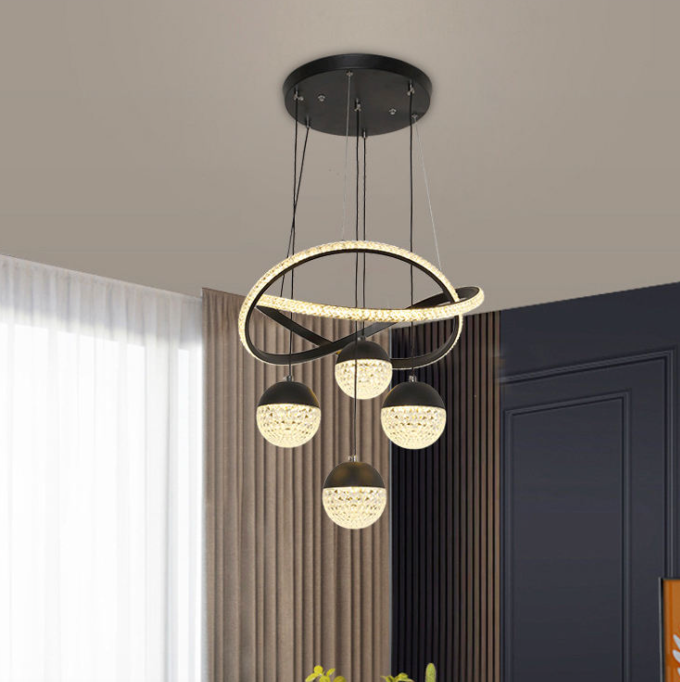 ✨ Round Aluminum LED Ceiling Light – Modern Minimalist Fixture for Elegant Home Interiors