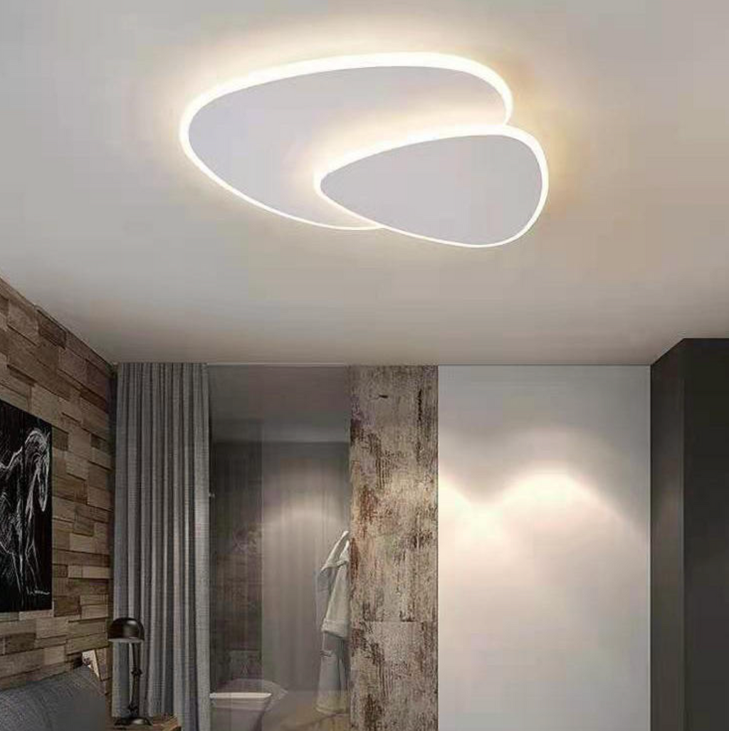 ✨ Modern LED Chandelier – Minimalist Flush Mount Ceiling Light for Elegant Interiors